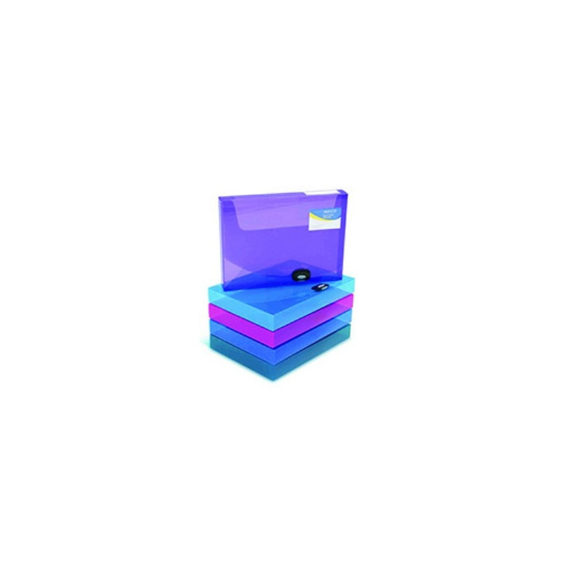 Rapesco A4 Rigid Wallet Box File 40mm Assorted