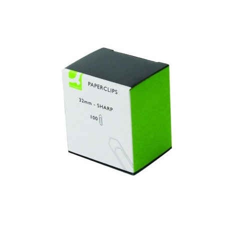 Q-Connect 32mm No Tear Paperclips (Pack of 1000) KF01312Q