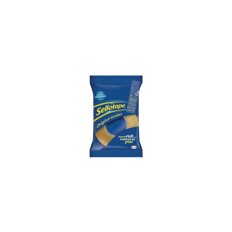 Sellotape 24mm x 33m Golden Tape (Pack of 6) 1443254