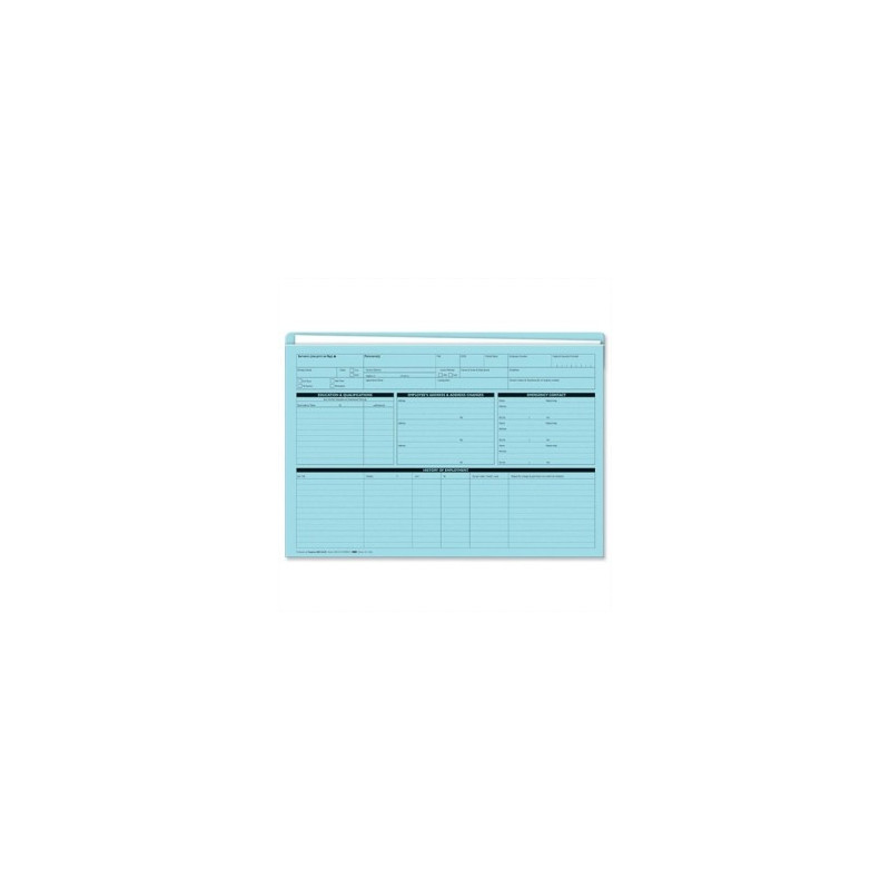 Custom Forms Blue Personnel Wallet (Pack of 50) PWB01