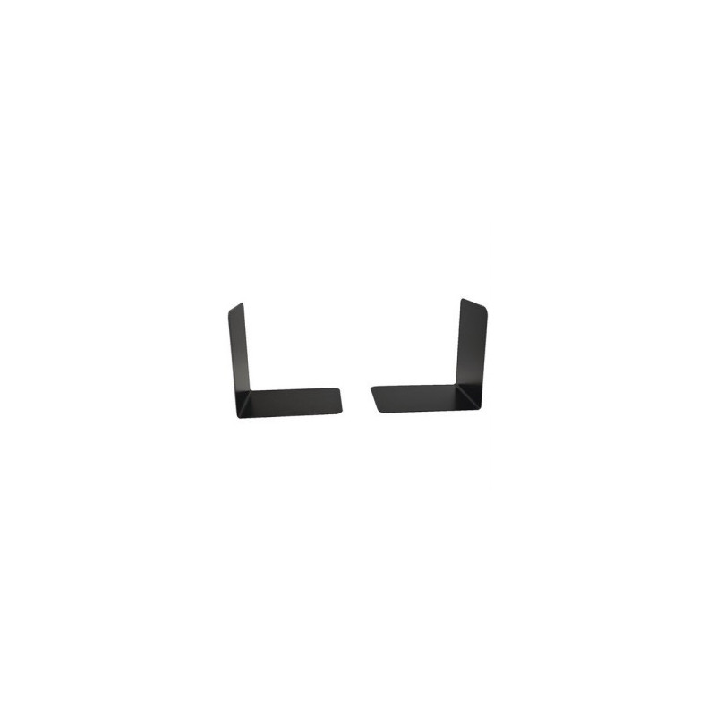 Heavy Duty Metal Bookends 140mm Black (Pack of 2) 0441102