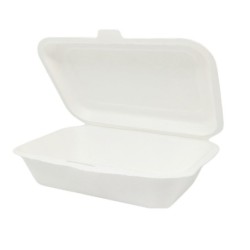 6"x4" Bagasse Small Lunch Box (20x50s)
