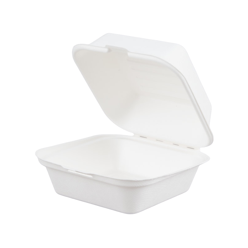 6" Bagasse Burger Box 15x15cm (8x50)