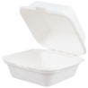 6" Bagasse Burger Box 15x15cm (8x50)