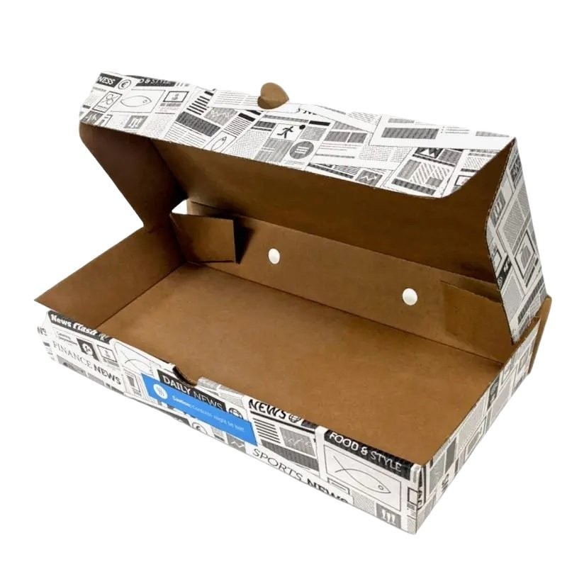 Large Corrugated Fish & Chip Box 310x150x50mm (100)