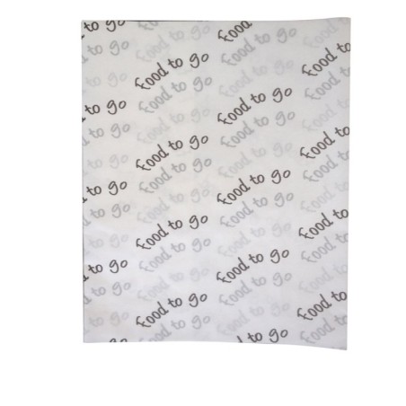 350 x 450mm "Food to go" greaseproof sheet (960)