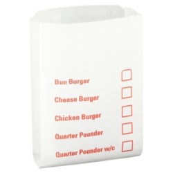 Burger Bag Tick Box 5x8x9"...