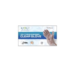 Large Poly gloves clear...