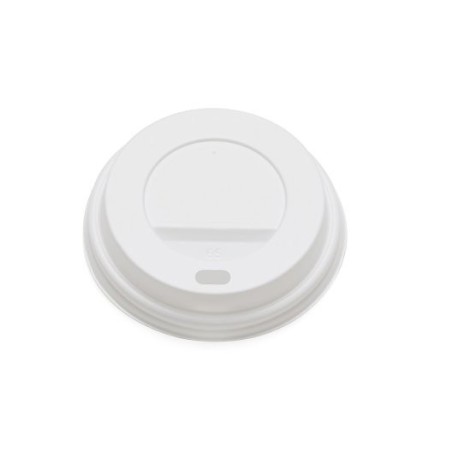 80mm White Hot Cup Lids Huh - (8oz) (10x100)