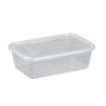 650ml Clear microwavable container and lids-Standard(250)