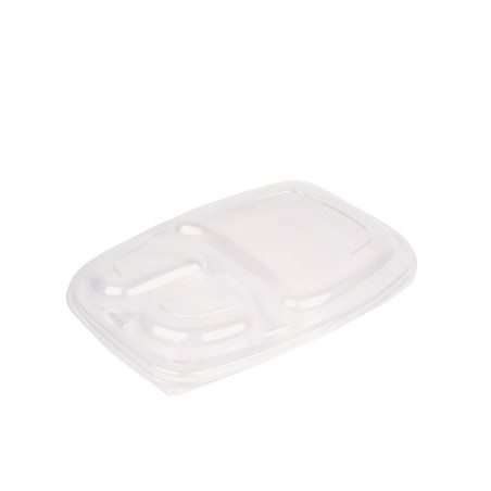 Lids For 34oz 3-Compartment Microwaveable Containers (16x20)