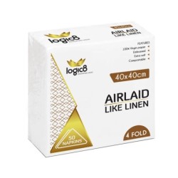 Logic8 40cm Airlaid 4fold...