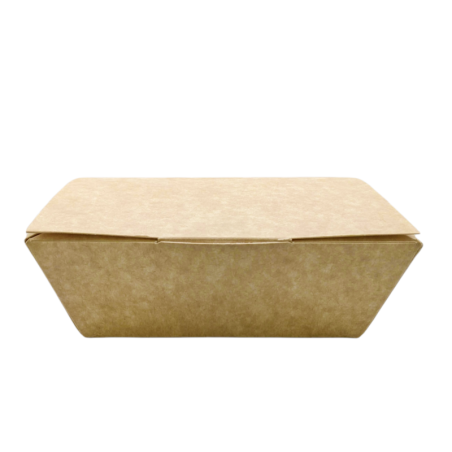 Medium Kraft nested takeaway box - 144x95x60mm (6 x 50's)