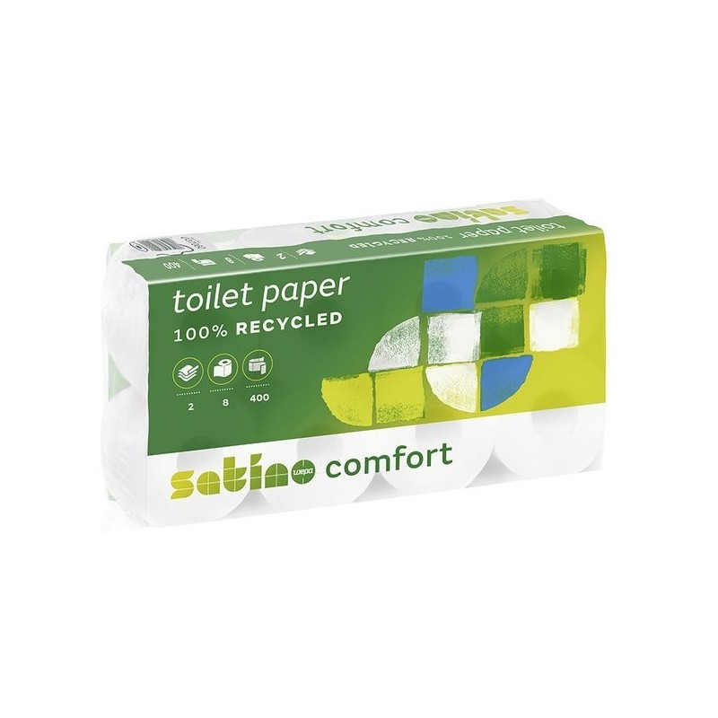 2ply Satino Comfort Toilet Paper 180 sheet Roll (MT1) (8x8)