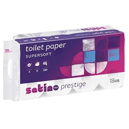 3ply Satino Prestige 180m Toilet Paper Eco (MT1) (8x8)