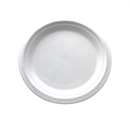 7" Bagasse Round Plate (20x50`s)