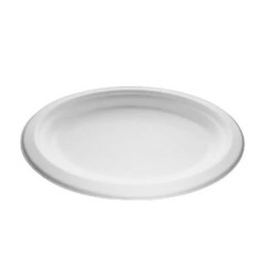 10.5x8" Bagasse Oval Plate...