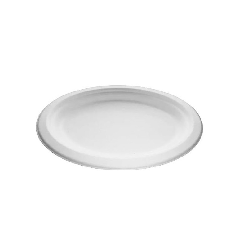 10.5x8" Bagasse Oval Plate (10x50's)