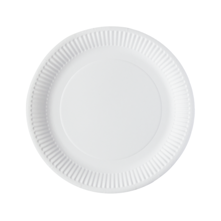 7" White Greenspirit Paper Plates (10x100)