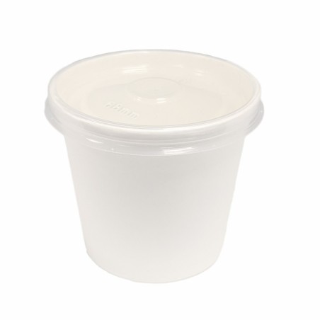 4oz White Paper Portion Pot PE (20x50)