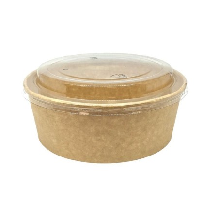 900ml Kraft Bowls PE (KB4) (6x50)