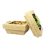 850ml Lunchipak Compostable Windowed Boxes 15x15x4.5 (160)