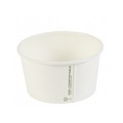 12oz White Compostable PLA...