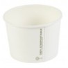 16oz White Compostable PLA Soup Container (20x25)