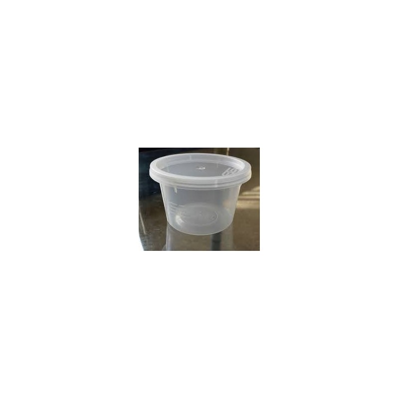 8OZ Satco Plastic Pots & Lid (225)