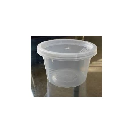 8OZ Satco Plastic Pots & Lid (225)