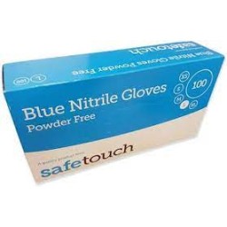 SAFE TOUCH Blue Nitrile L...