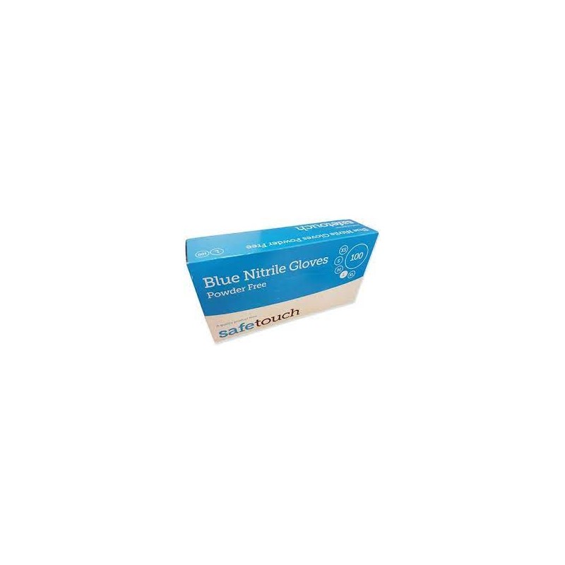 SAFE TOUCH Blue Nitrile L (10x100)