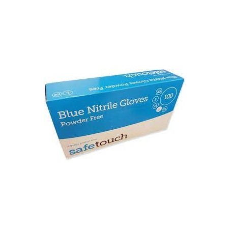 SAFE TOUCH Blue Nitrile L (10x100)