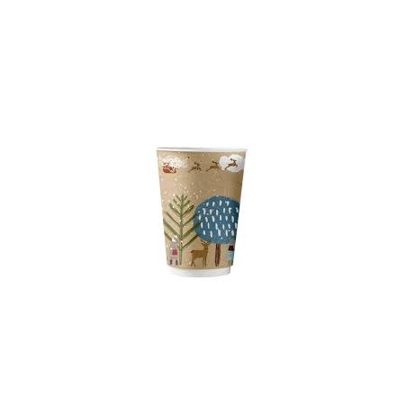 12oz Christmas Aqueous DW Hot Cups (20x25)