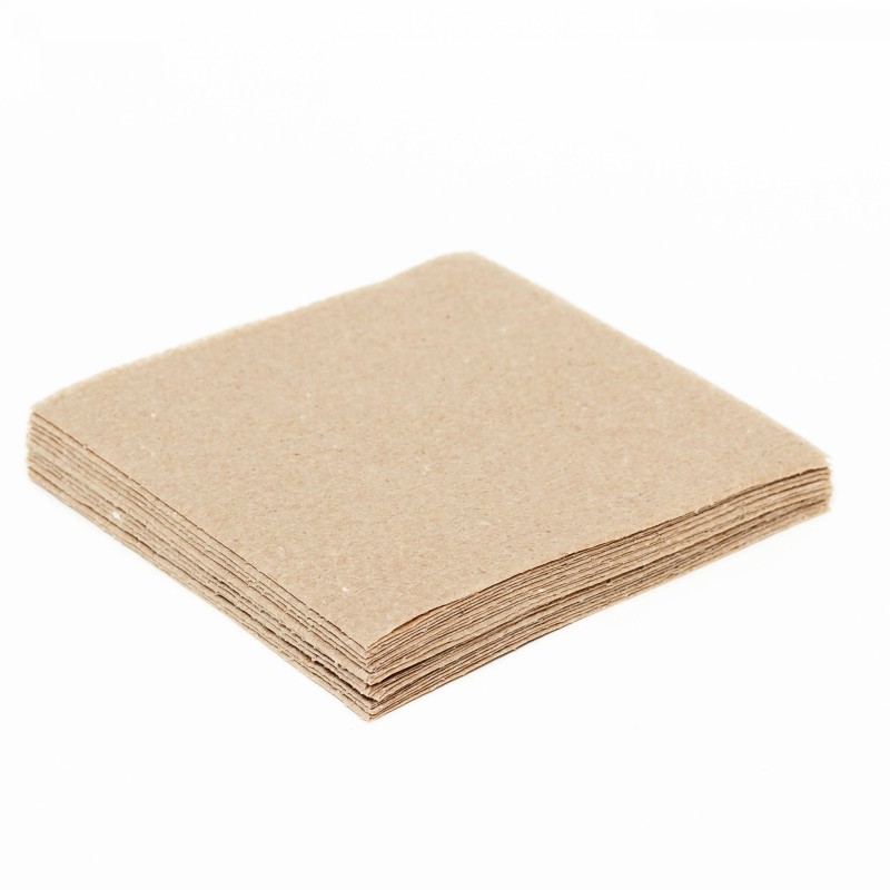 NEW' 33cm 2ply 4 fold Compostable Kraft Napkins (20 x 100's)