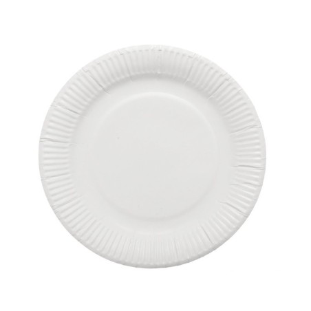 7" White Paper plate (10x100)