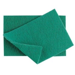 9 x 6 Green Scouring Pads...