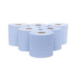 CENTREFEED BLUE ROLLS 2PLY 6'S