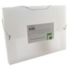 Q-Connect Elasticated Box File Clear