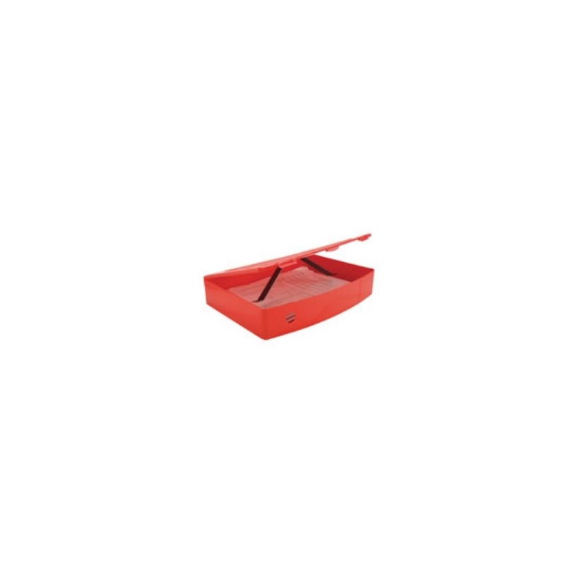 Q-Connect Box File Foolscap Polypropylene Red