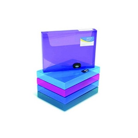 Rapesco A4 Rigid Wallet Box File 40mm Assorted