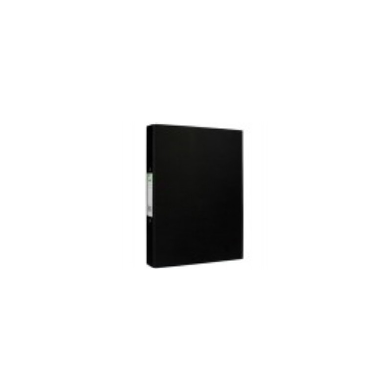 Q-Connect 2 Ring Binder A4 25mm Paper Over Board Black