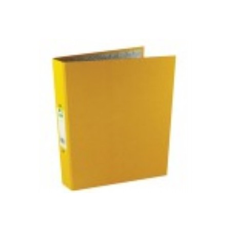 Q-Connect 2 Ring Binder A4 25mm Paper Over Board Yellow