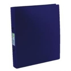 Q-Connect 2 Ring Binder A4 Polypropylene Opaque Frosted Blue