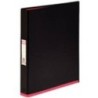 Elba Mycolour A4 Ring Binder Black and Pink