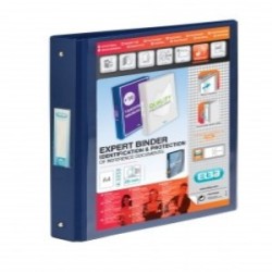 Elba Vision 4 Ring Binder PVC A4 Blue