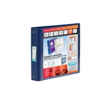 Elba Vision 4 Ring Binder PVC A4 Blue