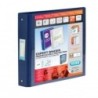 Elba Vision 4 Ring Binder PVC A4 Blue