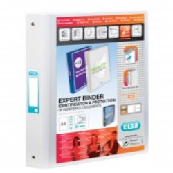 Elba Vision 4 Ring Binder PVC A4 White