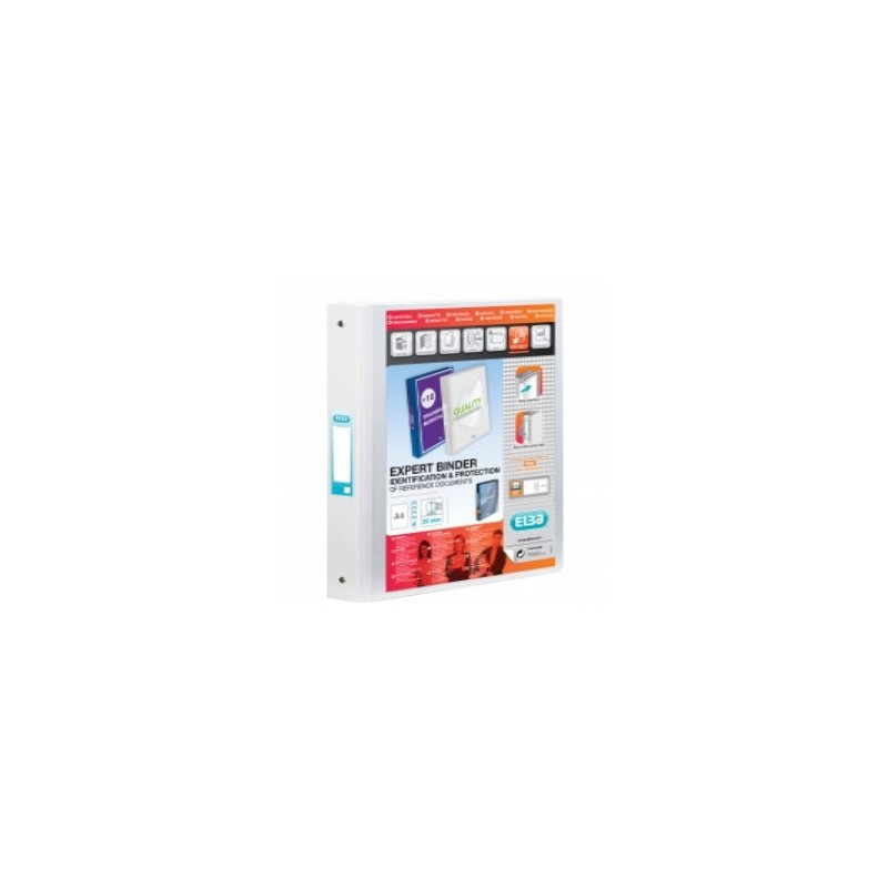 Elba Vision 4 Ring Binder PVC A4 White